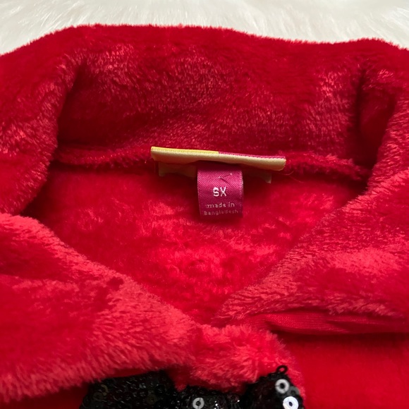 Red fleece coat - Picture 3 of 4